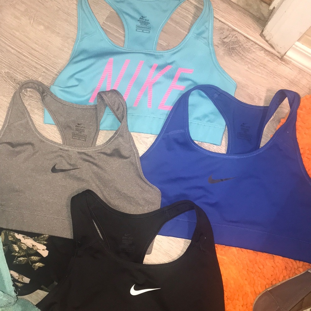 NIKE SPORTS BRA BUNDLE!! 4 sized medium
